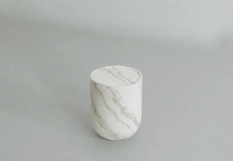 Side Table in Estremoz marble, Black Marquina, Travertine - Collection