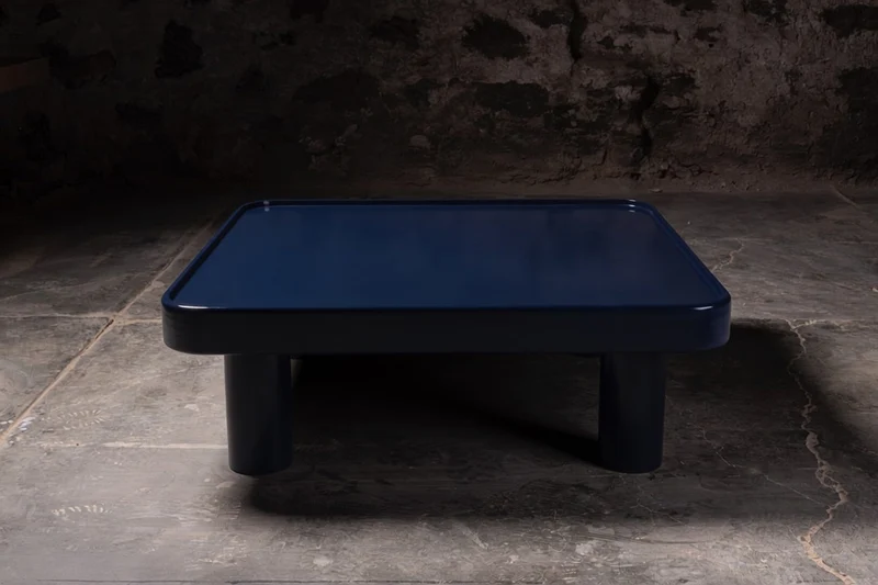 017 Deep Navy Lacquer Coffee Table