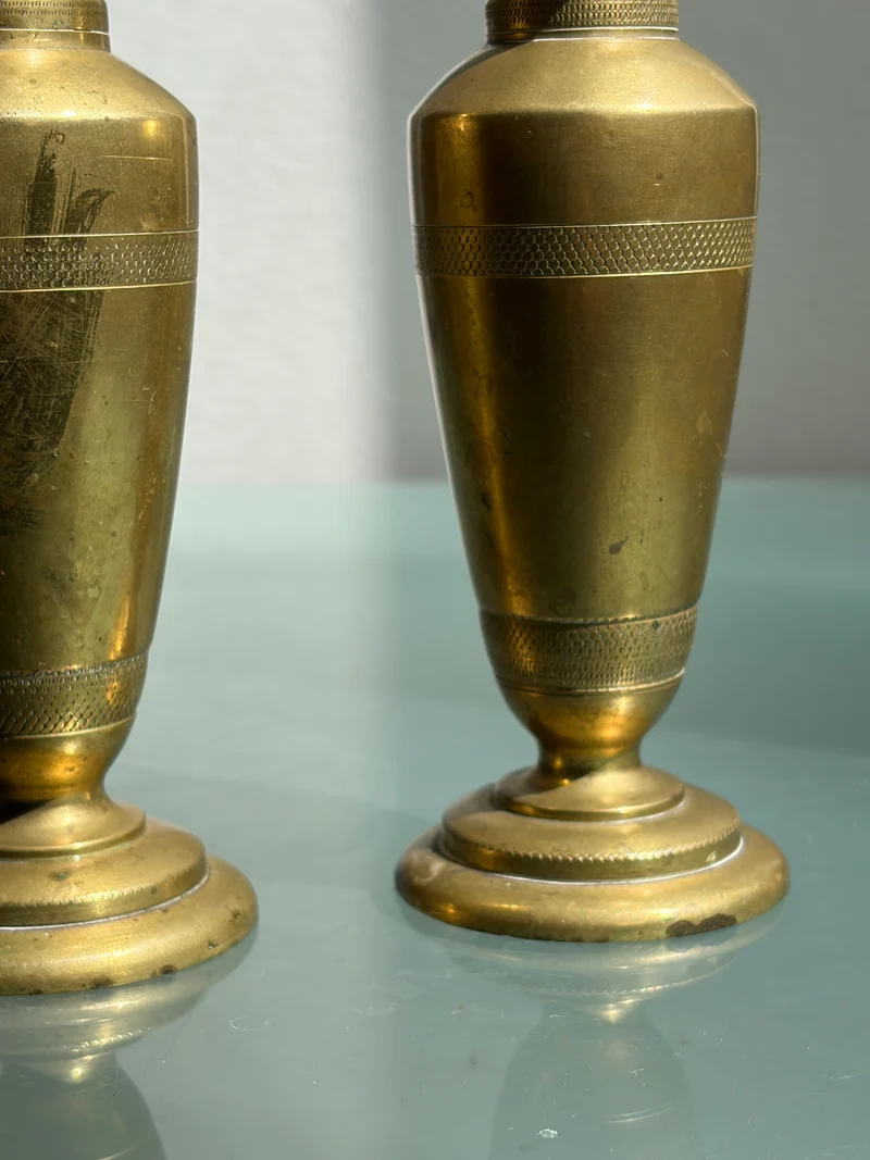 Pair of French Empire Candleholders, Late 19th Century