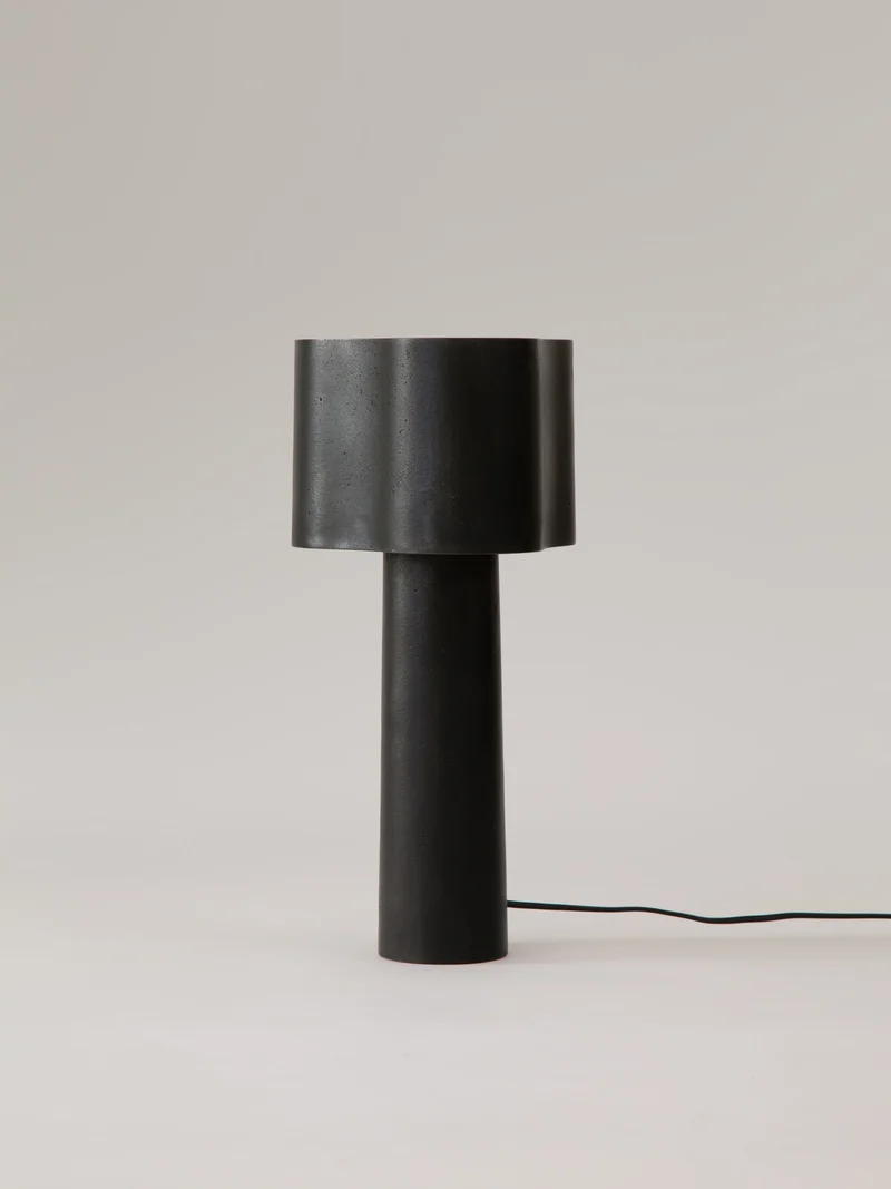 Coy Table Lamp - Blackened Aluminium