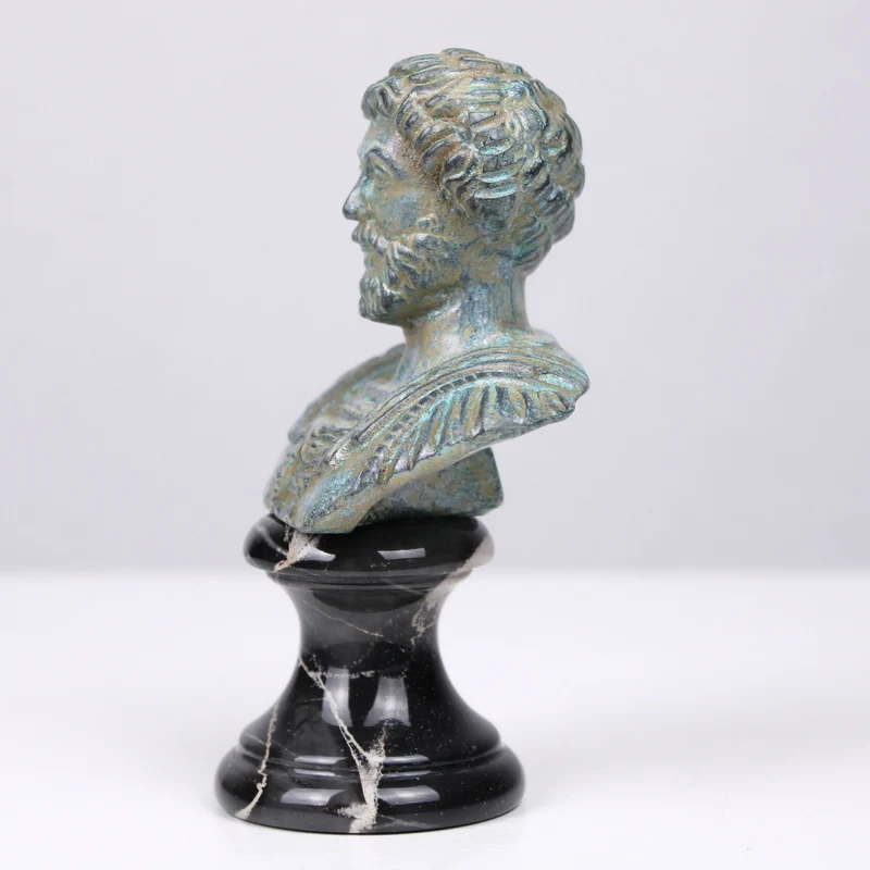 Buste de Marc Aurèle (Bronze vert)