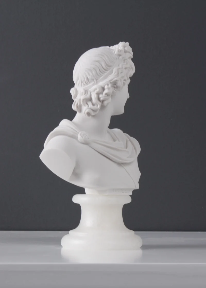 Buste Apollon - sculpture en marbre