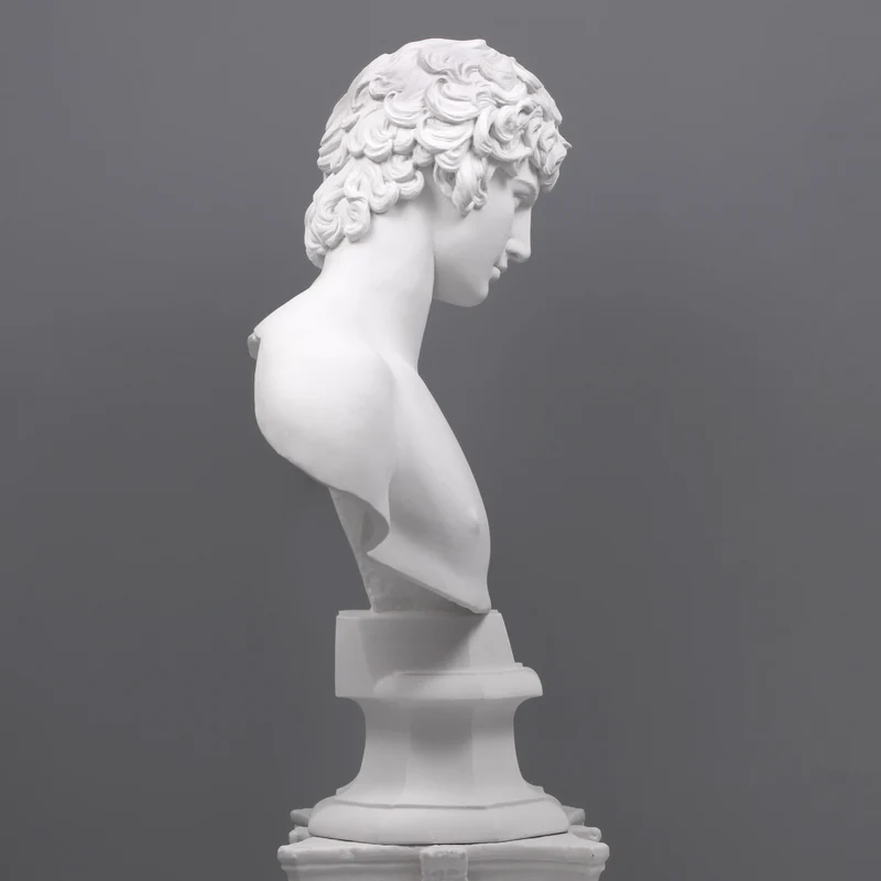 Buste d'Antinoüs (grande) - grande sculpture en marbre blanc