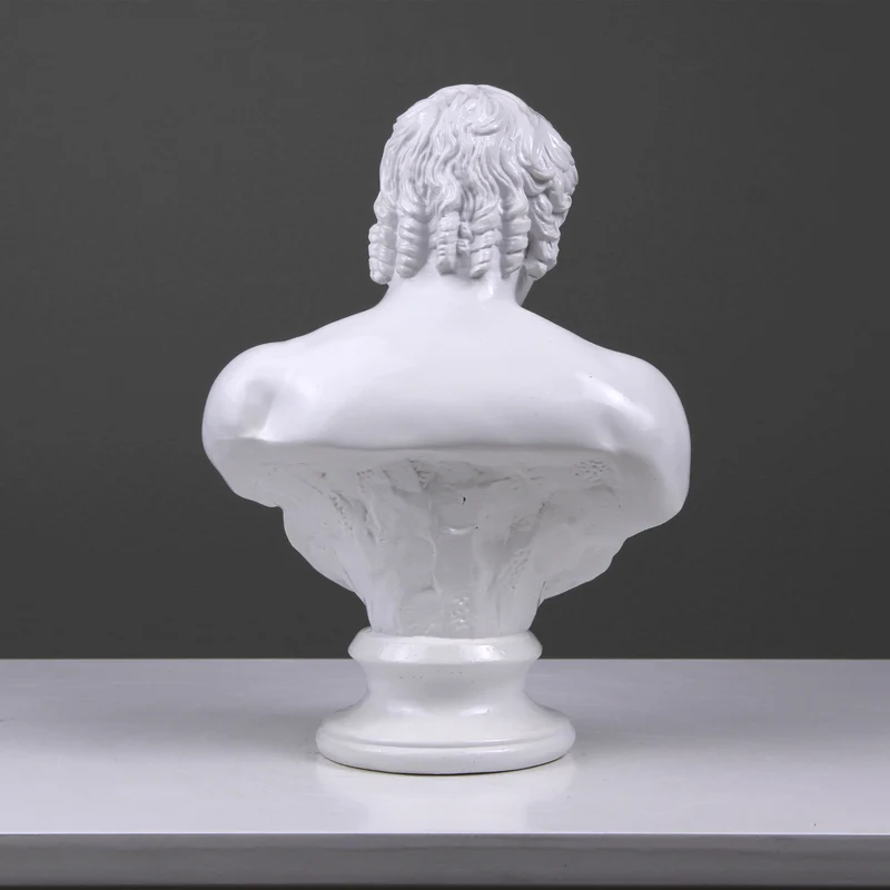 Buste d'Antinoüs (statue en résine blanche)