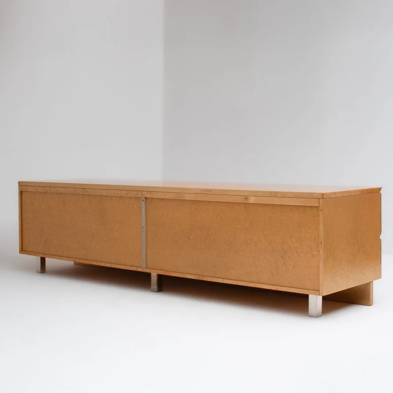 Burl Wood Sideboard by Giovanni Offredi for Saporiti