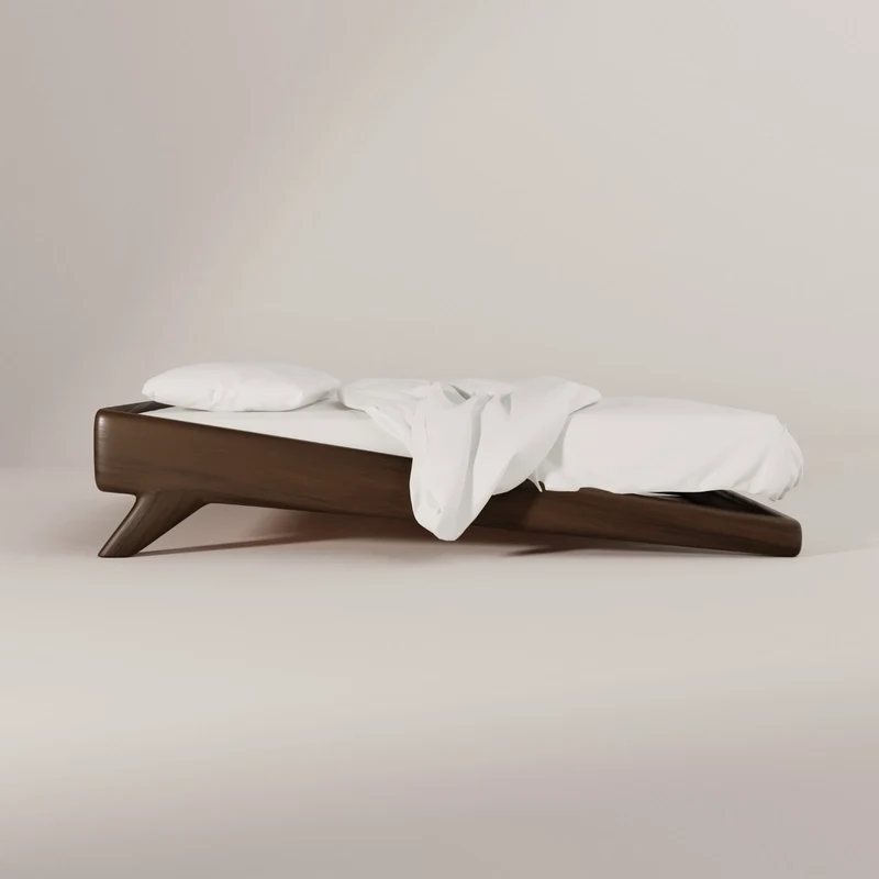 "Tusa" bed | walnut wood