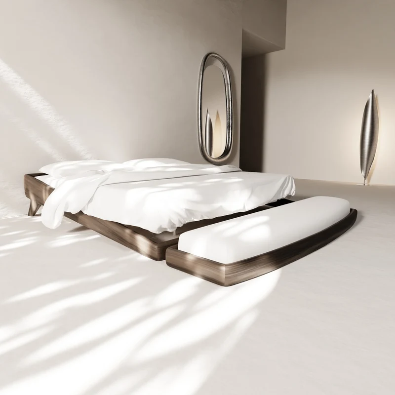 "Tusa" bed | walnut wood