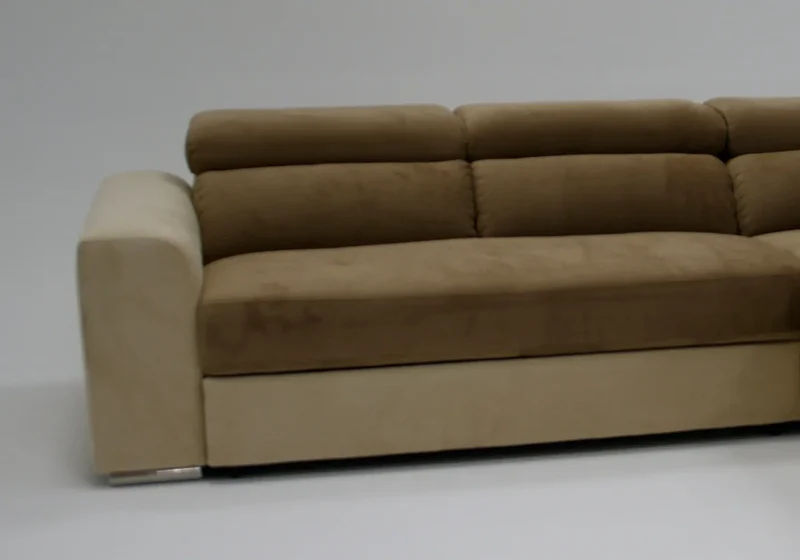 Canapé d'angle modulable convertible choco - Confo