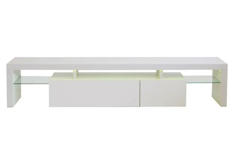 Meuble Tv laqué blanc LED - Over