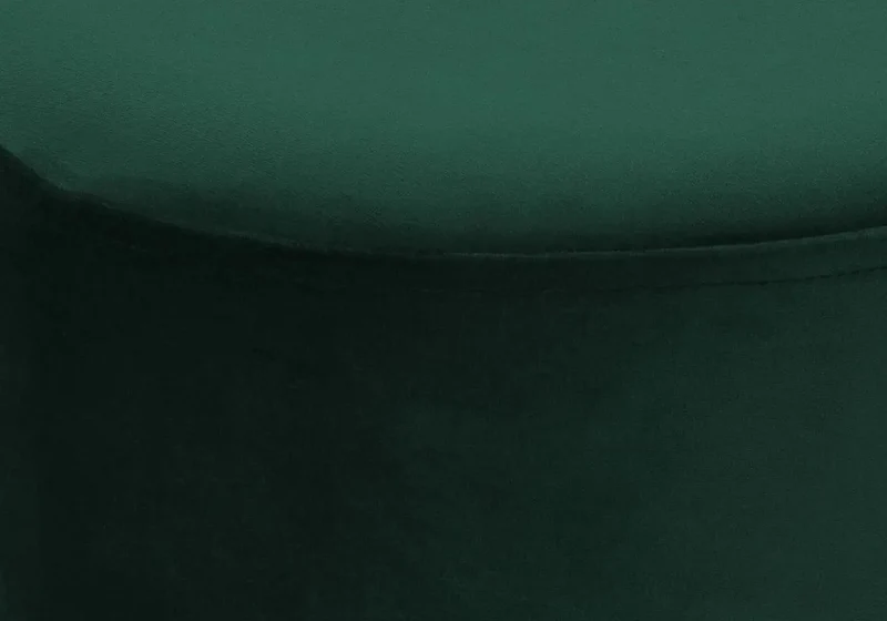 Pouf design doré velours vert - Lisy
