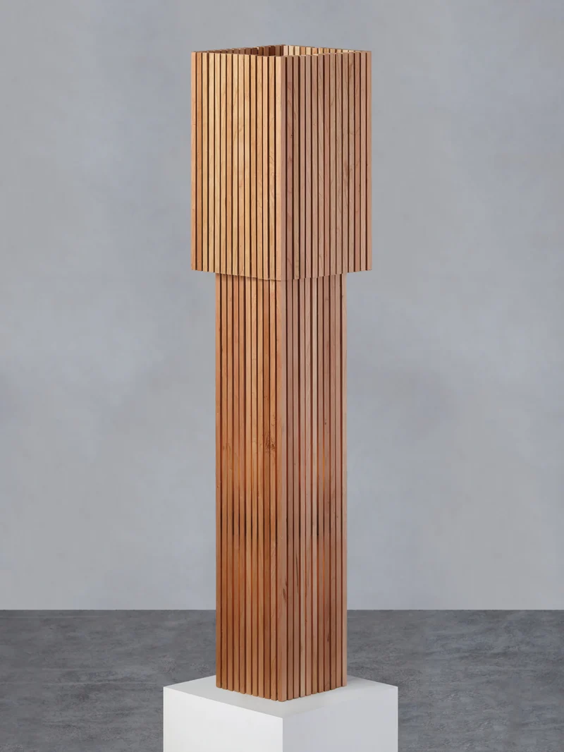 Wooden Parallilo Floor Lamp