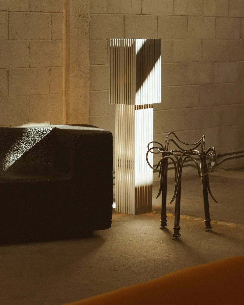 Metal Parallilo Aluminium Floor Lamp