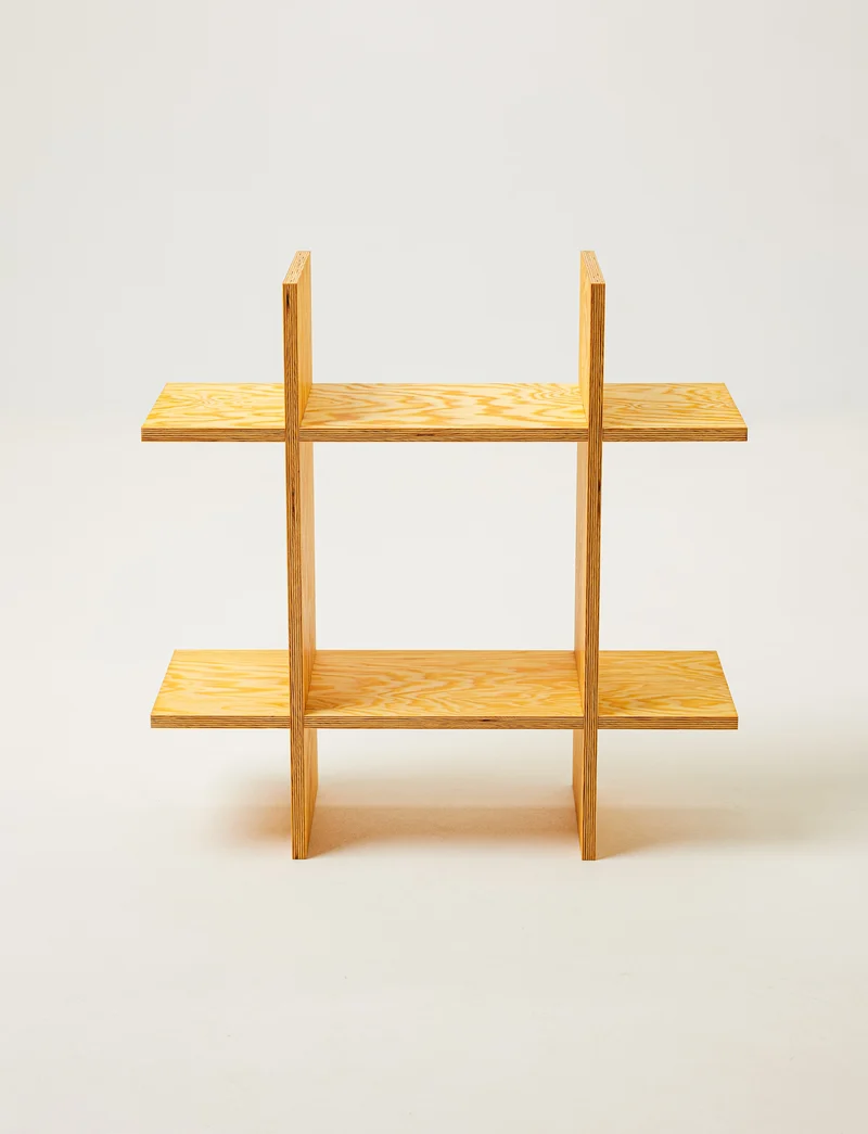 Mini Pine Grid Shelf