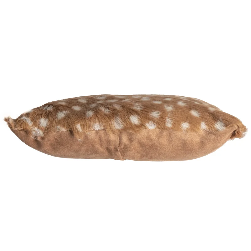 Coussin en Fourrure de Cerf Brun Tacheté (Capra aegagrus hircus)