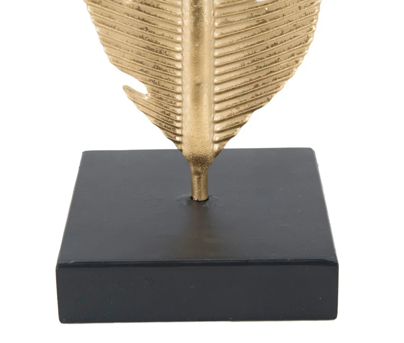 Décoration à la feuille dorée (sculpture moderne)