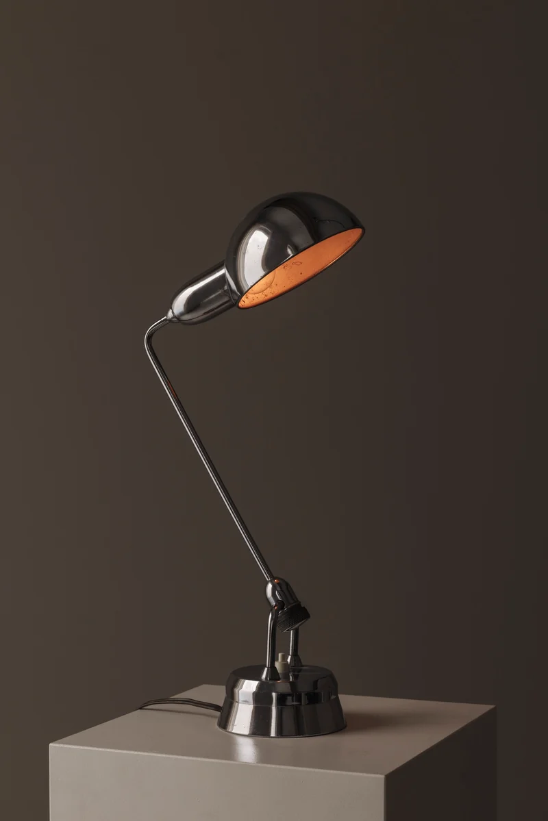 Vintage Jumo Chrome Table Lamp Selected by Charlotte Perriand, France, 1960’s, 1960s