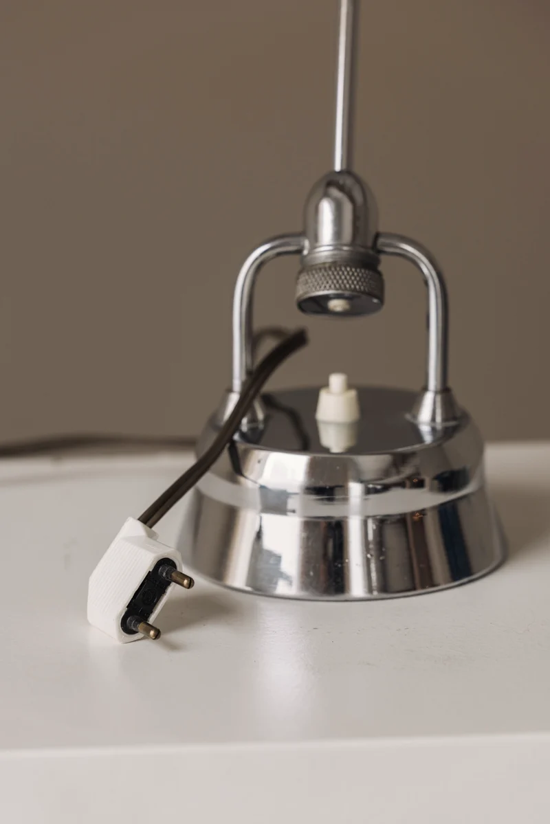 Vintage Jumo Chrome Table Lamp Selected by Charlotte Perriand, France, 1960’s, 1960s