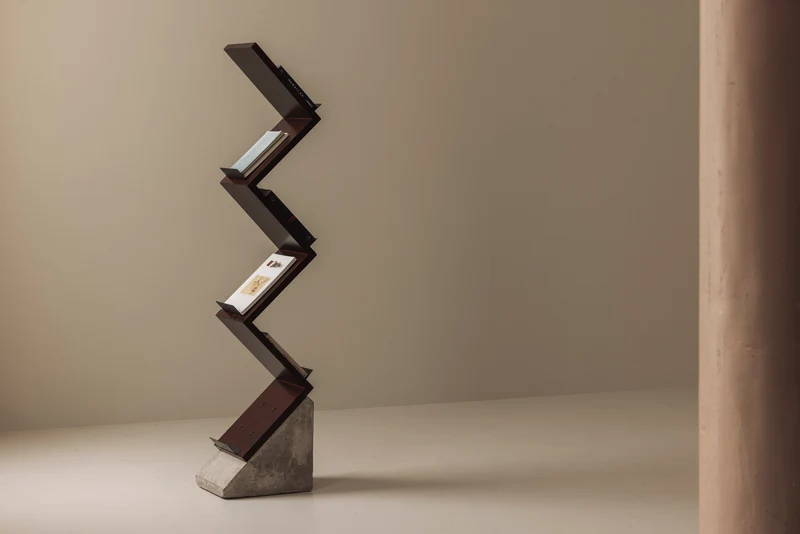 Magazine ‘Zink’ shelf by Jonas Bohlin for Källemo, Sweden 1984