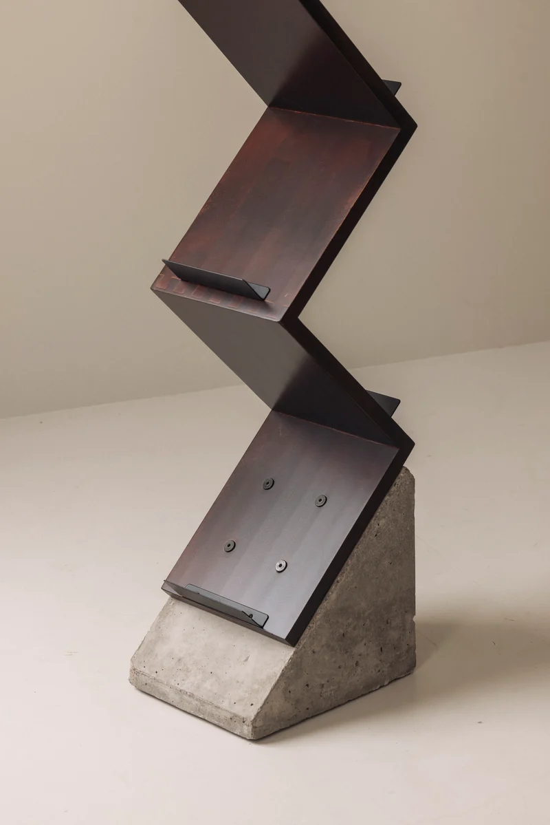 Magazine ‘Zink’ shelf by Jonas Bohlin for Källemo, Sweden 1984