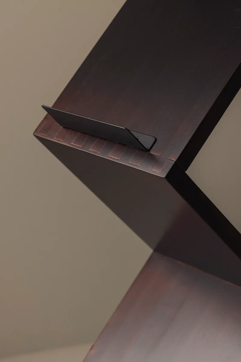 Magazine ‘Zink’ shelf by Jonas Bohlin for Källemo, Sweden 1984
