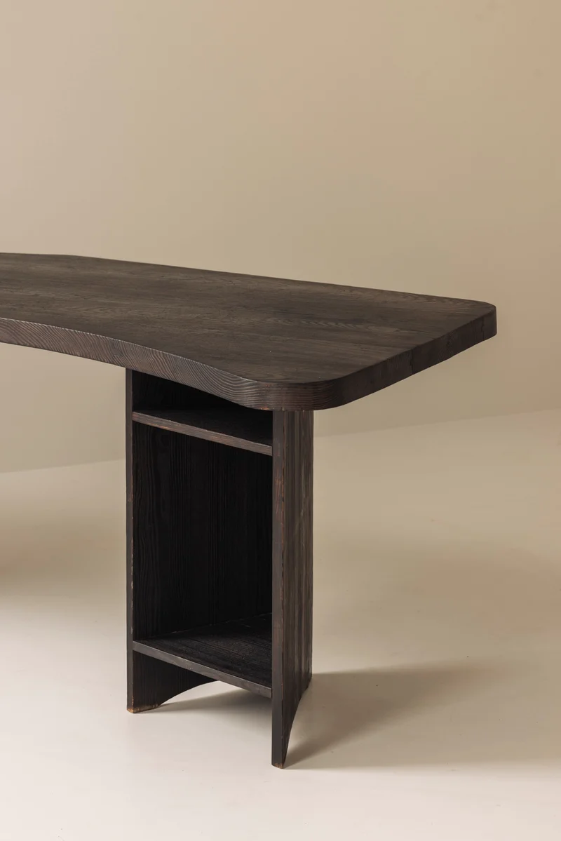 Important Sculptural Boomerang Desk 1950s