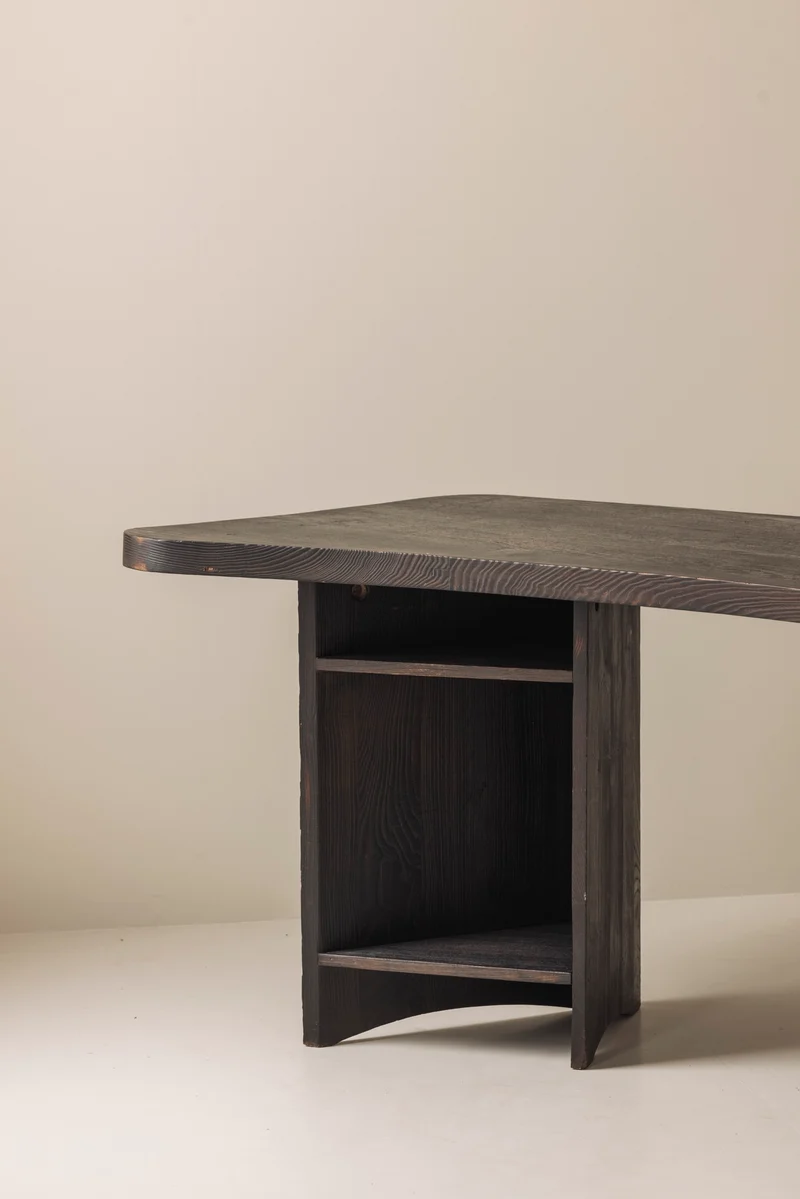 Important Sculptural Boomerang Desk 1950s