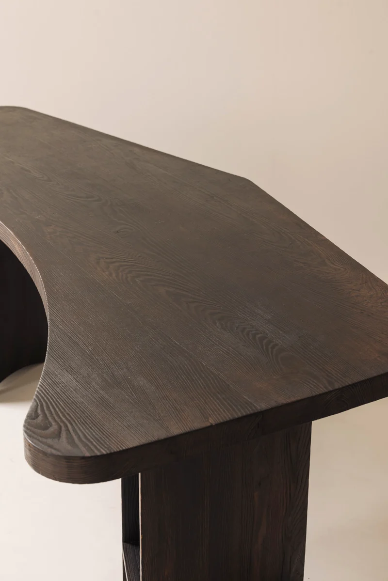 Important Sculptural Boomerang Desk 1950s