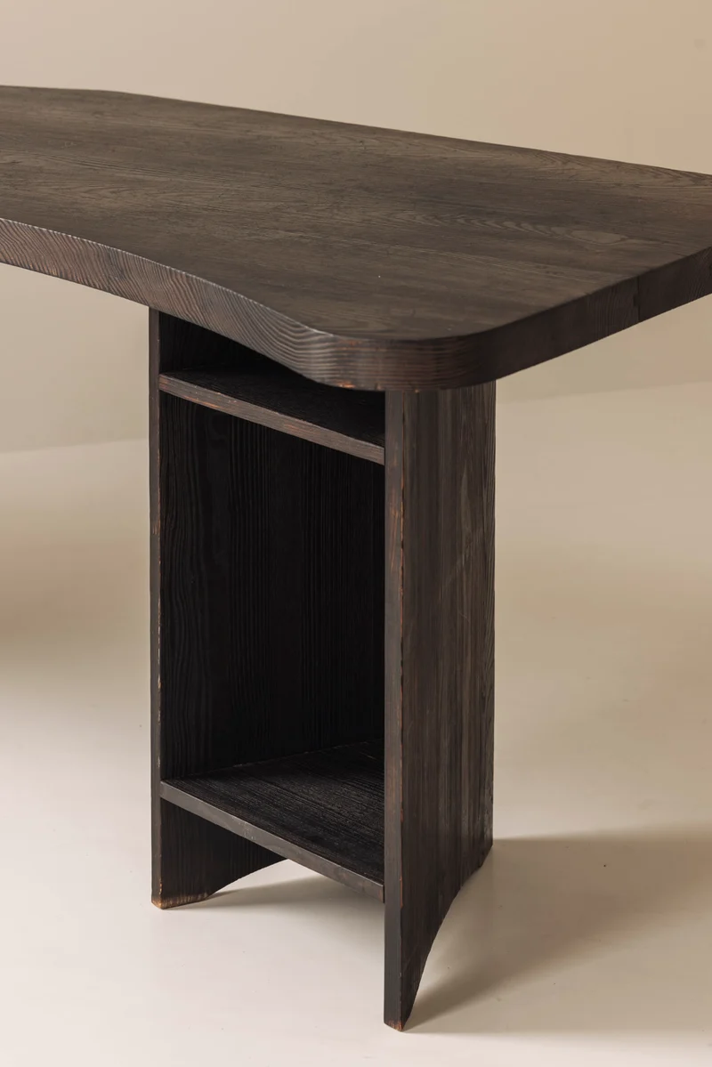 Important Sculptural Boomerang Desk 1950s