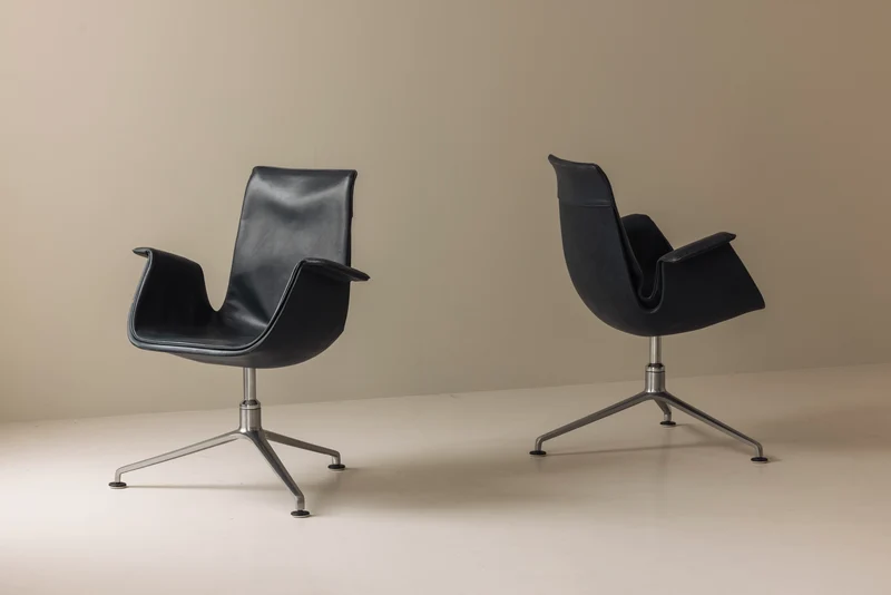 Set of two Bird Low Tulip Chairs by Fabricius & Kastholm, 1960s