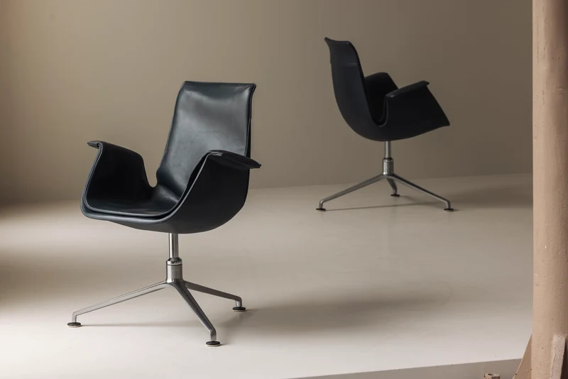 Set of two Bird Low Tulip Chairs by Fabricius & Kastholm, 1960s