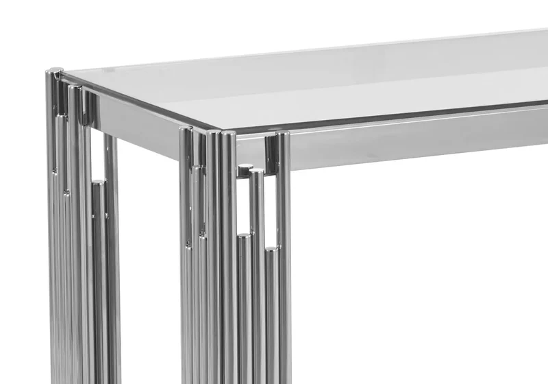 Console argentée verre - Eve