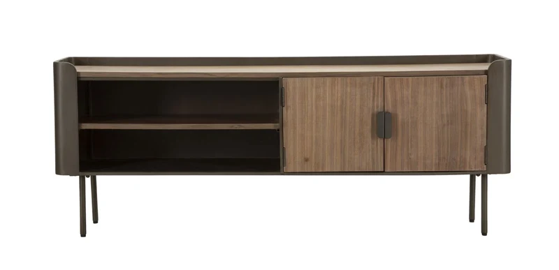 Meuble TV en bois avec rangement – Meuble multimédia Toronto