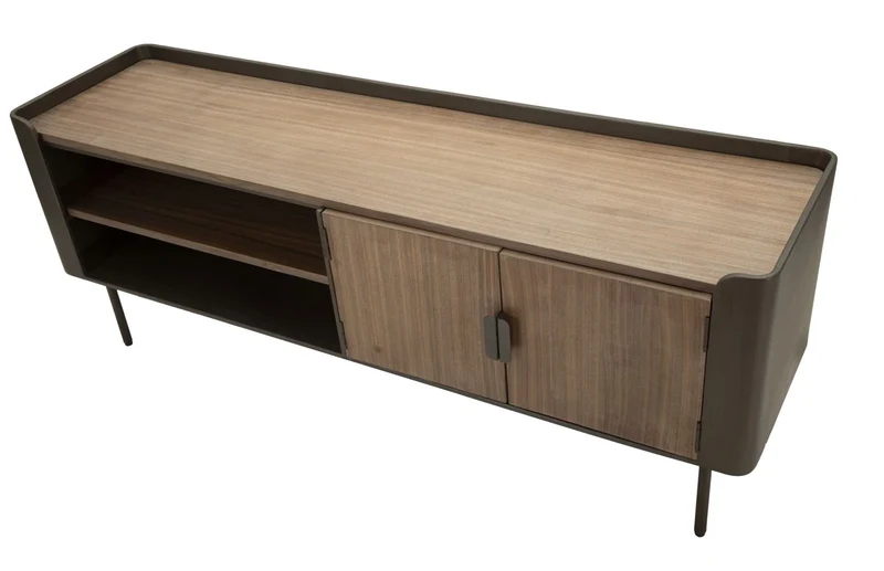 Meuble TV en bois avec rangement – Meuble multimédia Toronto
