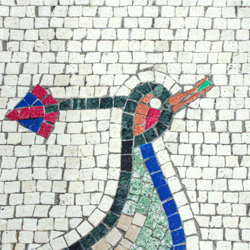 Mosaïque Faisan de la maison des oiseaux - en marble