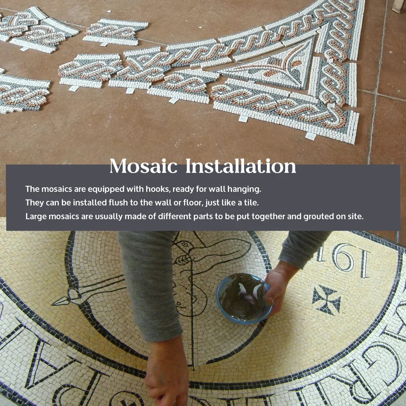 Mosaïque Géométrique - en marble