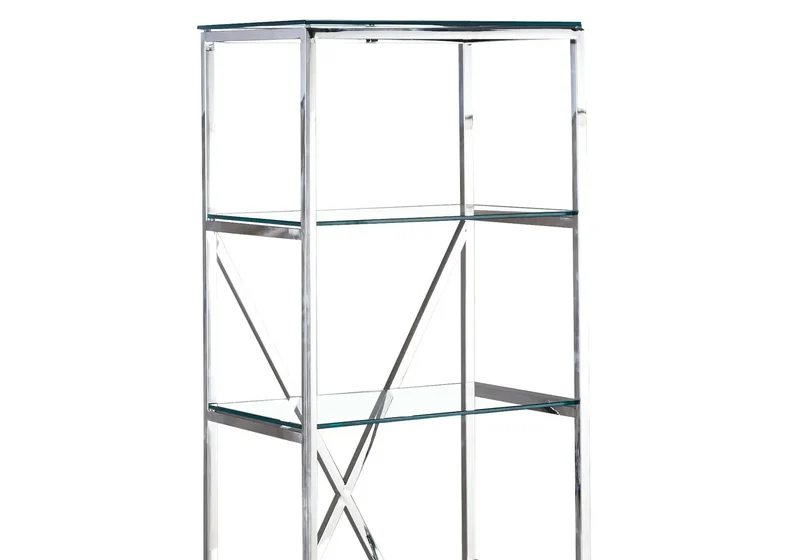 Étagère design chromé verre - Lexa