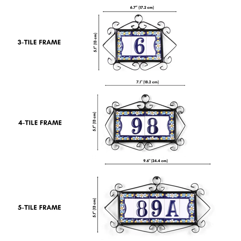 Numéro de maison céramique