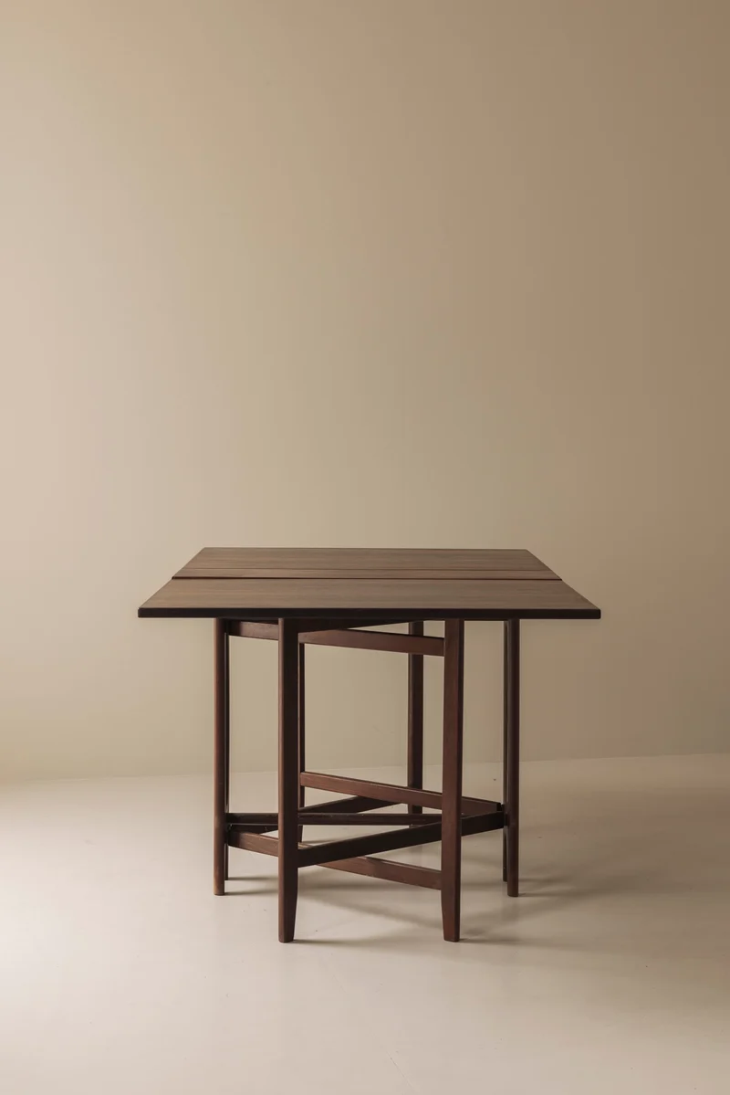 Rosewood folding table by Bendt Winge, Norway 1960s.