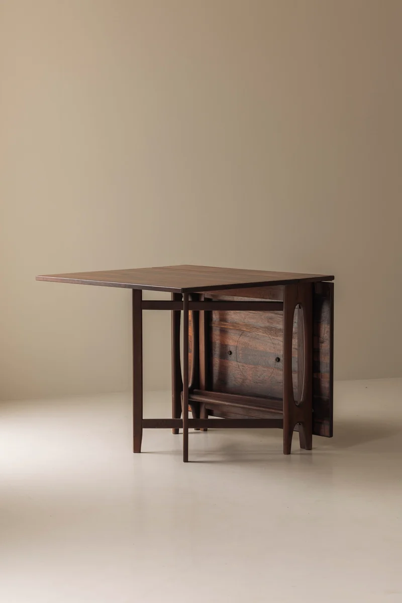 Rosewood folding table by Bendt Winge, Norway 1960s.