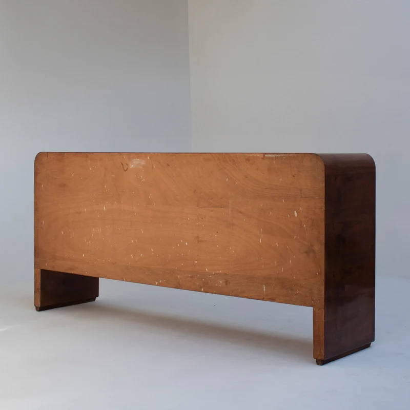 Art Deco Sideboard with Sculptural Veneer Pattern