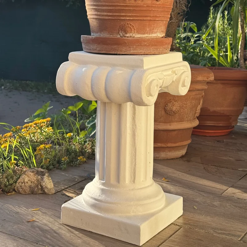 Paire de 2 Colonnes Ioniennes (Socles de Jardin)