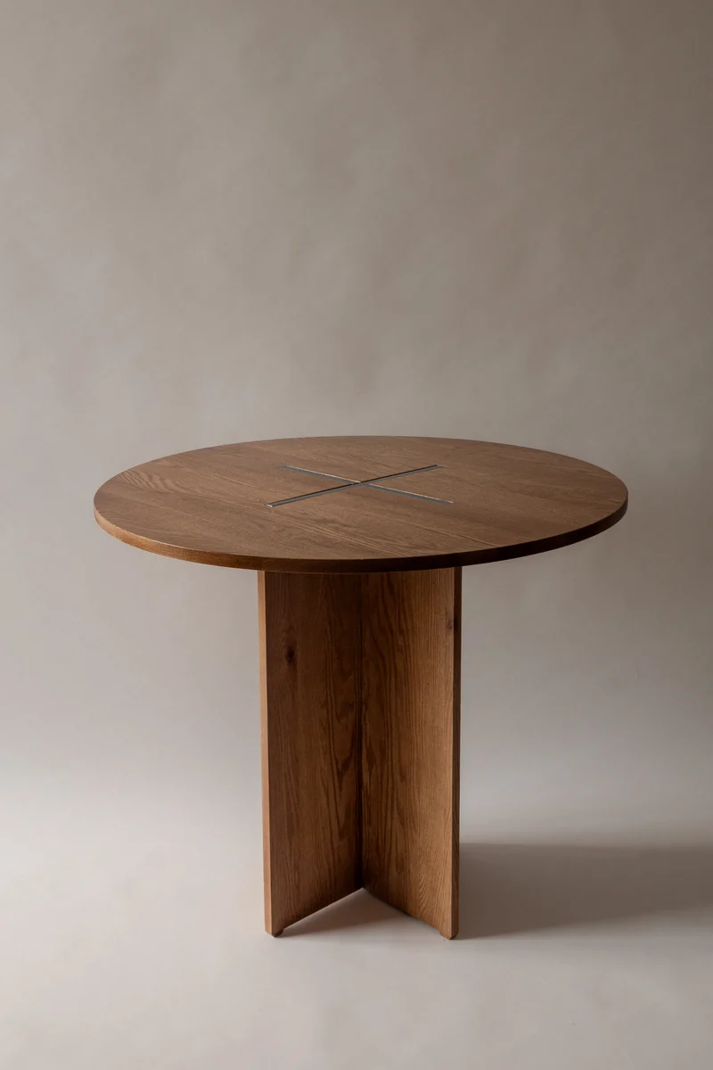 The Axis Table in Wood and Metal