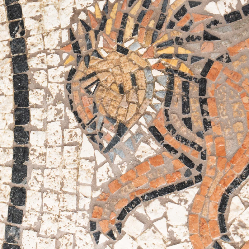 Mosaïque Lion - en marble