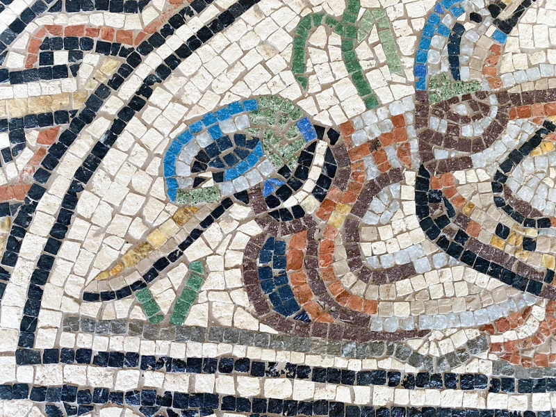 Mosaïque Canards - en marble