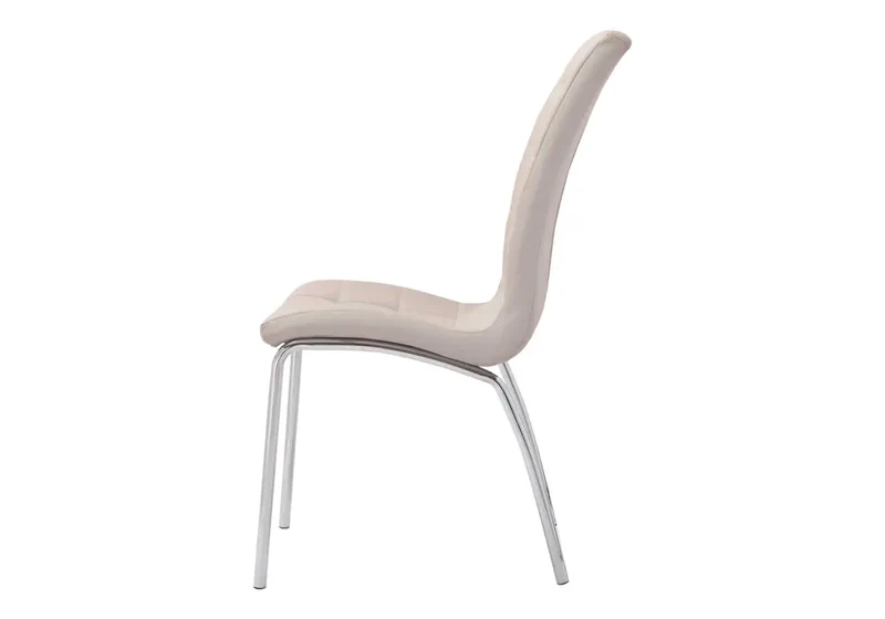 Chaises en simili taupe capitonnées - Dea x6