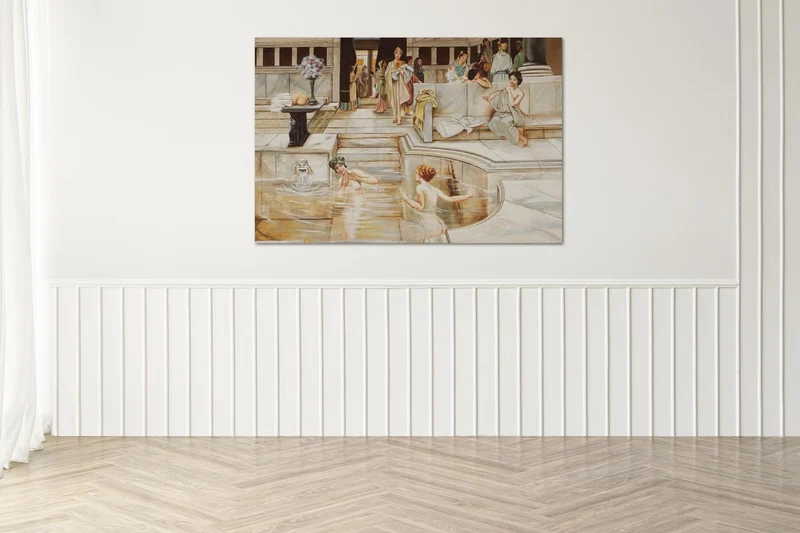 Peinture Fresque Renaissance : Mesdames dans le bain
