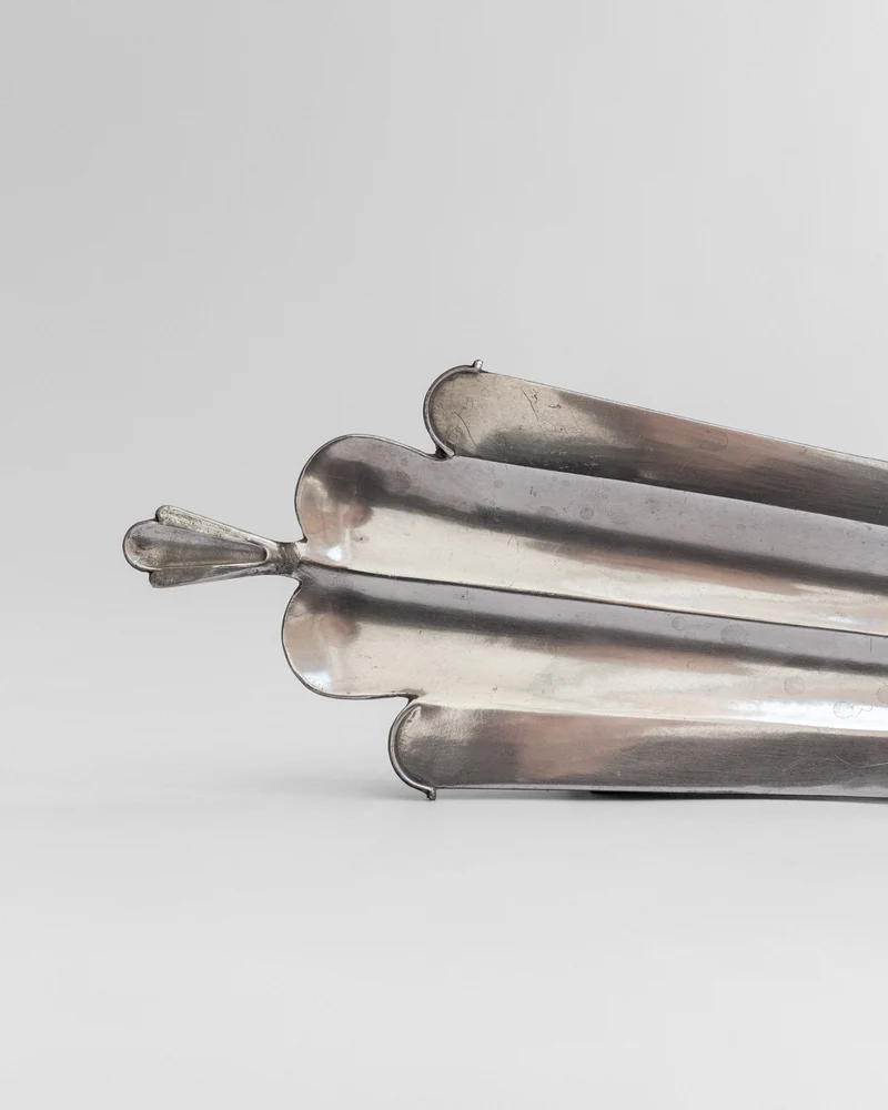 Art Deco Pewter Candle Sconces by Edvin Ollers, Sweden, 1929