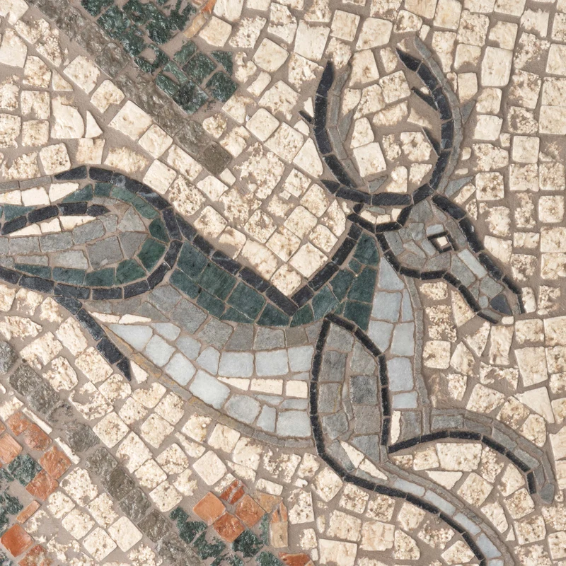 Mosaïque Cerf - en marble