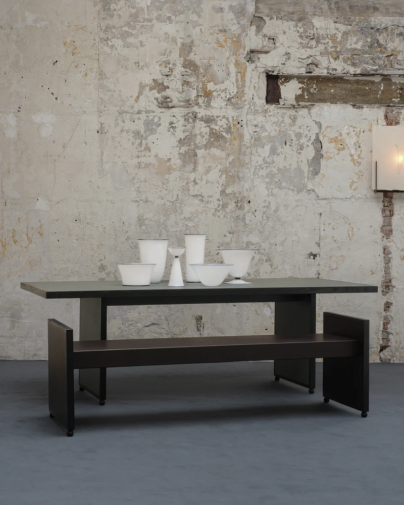 Large Table with Bond Leather