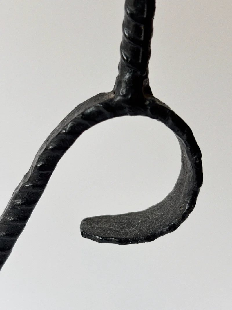 Folk Art Metal Candelabra, Poland